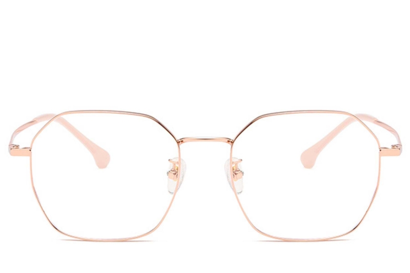 Geometric Pink Titanium Glasses #BS0406-0332
