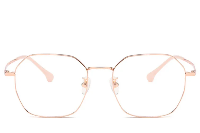 Geometrische rosa Titanbrille #BS0406-0332
