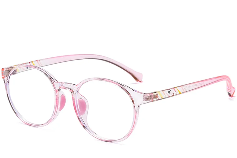 Lunettes ovales roses TR90 pour enfants #BS0406-0340