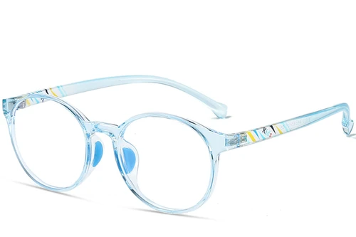 Gafas ovaladas azules TR90 para niños #BS0406-0341