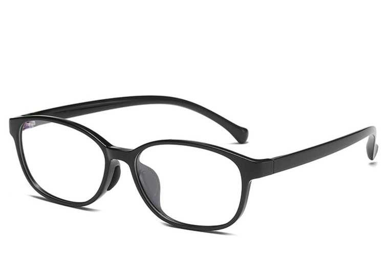 Gafas ovaladas negras TR90 para niños #BS0406-0343