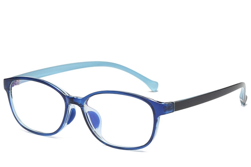 Oval Blue TR90 Kids Glasses #BS0406-0344