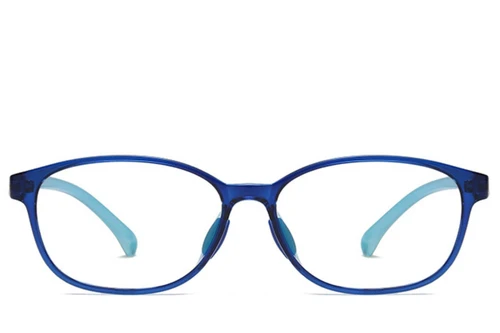 Gafas ovaladas azules TR90 para niños #BS0406-0344
