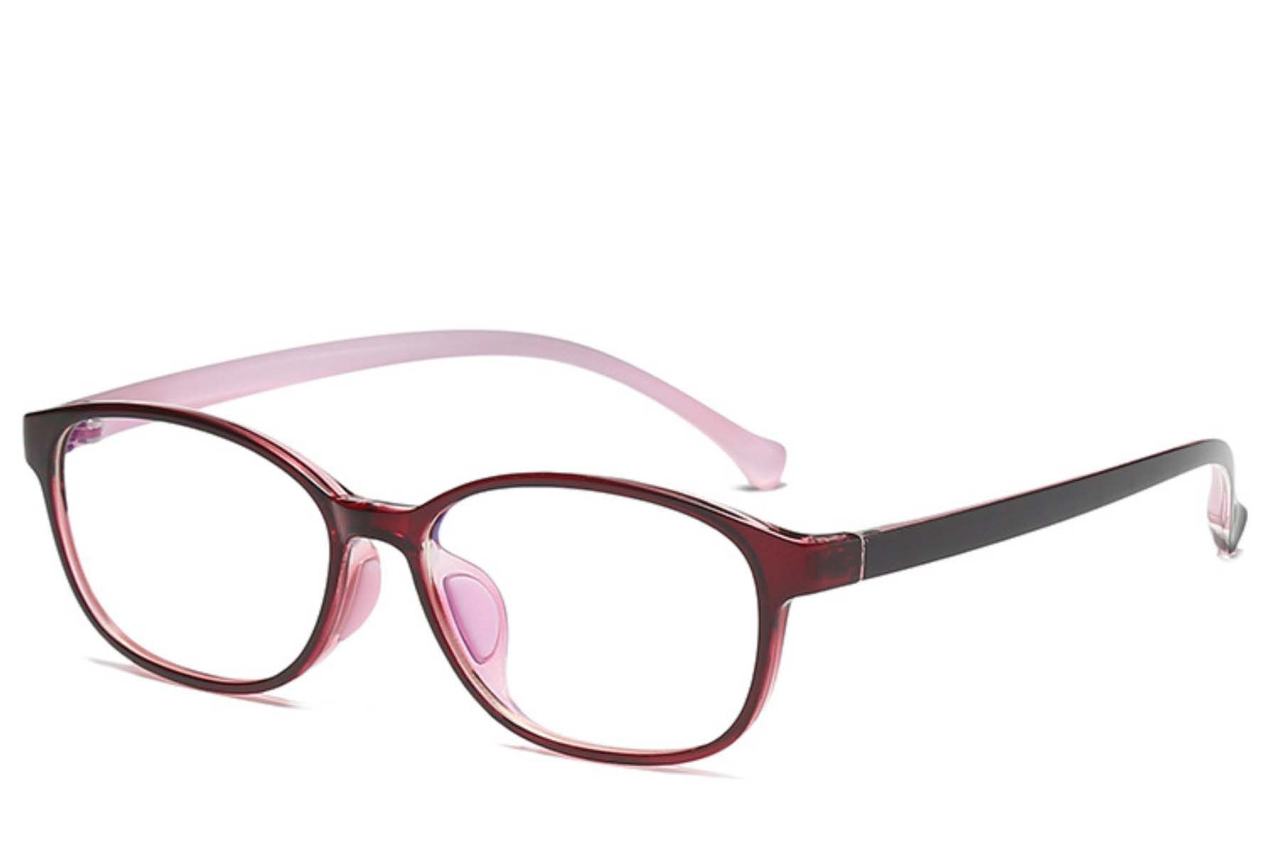 Oval Red TR90 Kids Glasses #BS0406-0345