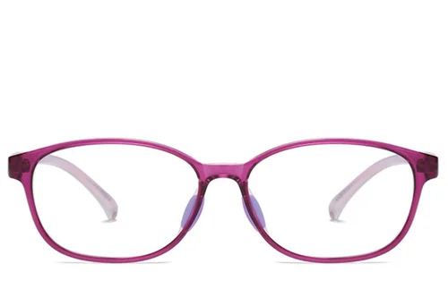 Lunettes ovales violettes TR90 pour enfants #BS0406-0346