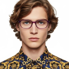 Ovale lila TR90 Kinderbrille #BS0406-0346