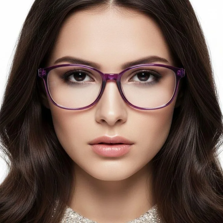Oval Purple TR90 Kids Glasses #BS0406-0346