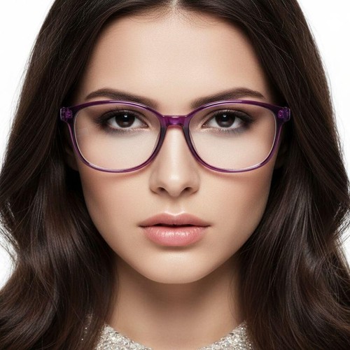 Lunettes ovales violettes TR90 pour enfants #BS0406-0346