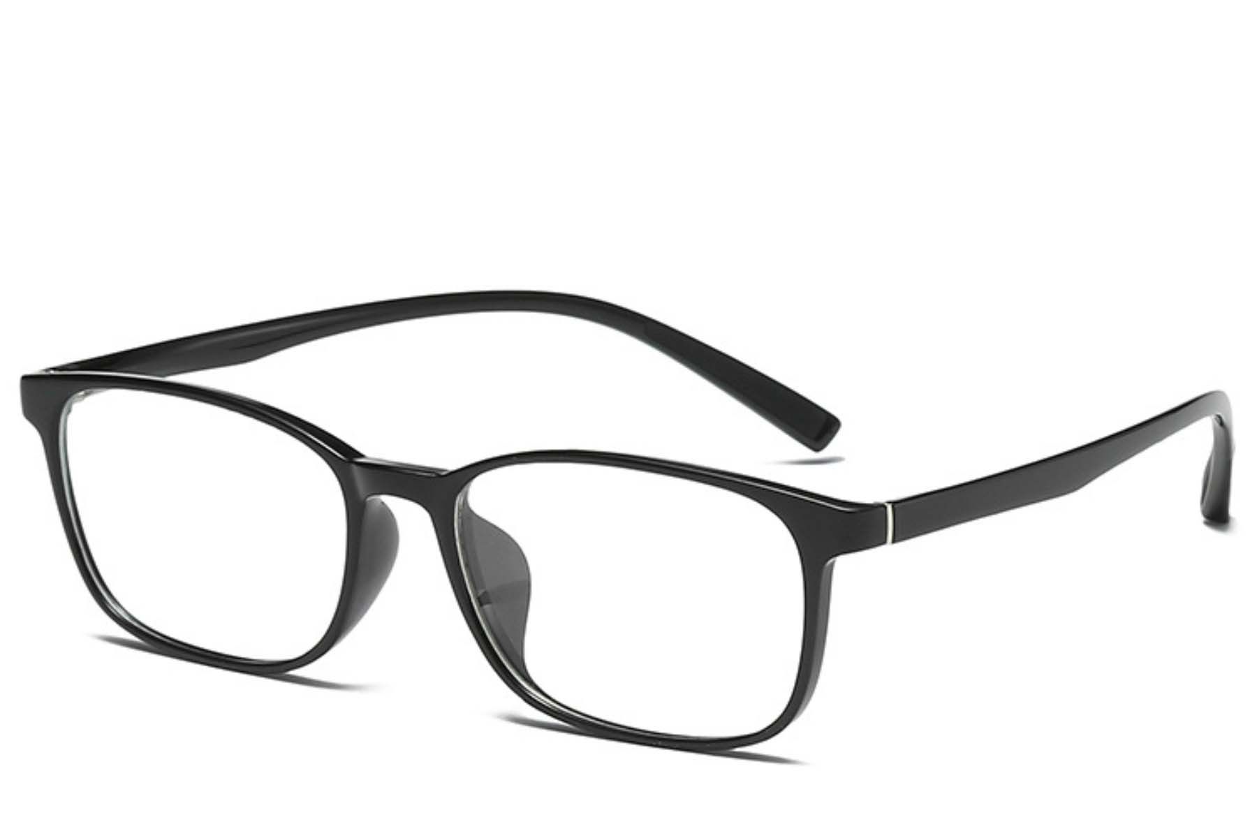 Rechteckige schwarze TR90-Kinderbrille #BS0406-0347