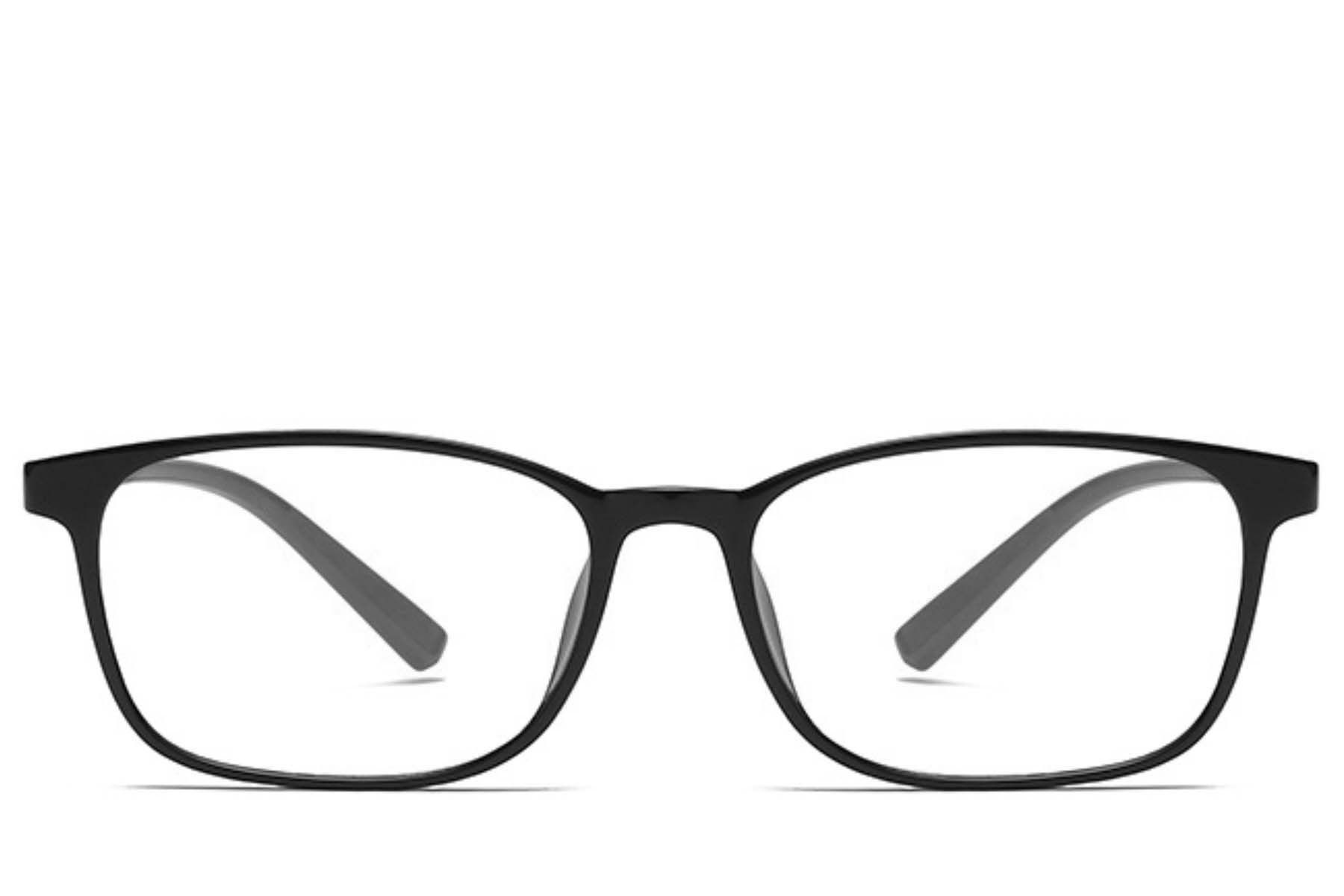 Rechteckige schwarze TR90-Kinderbrille #BS0406-0347