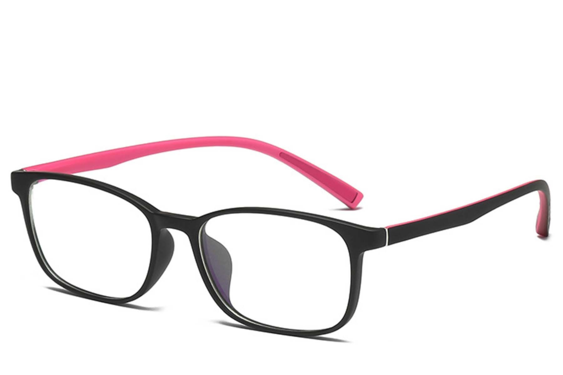 Rectangular Pink TR90 Kids Glasses #BS0406-0349