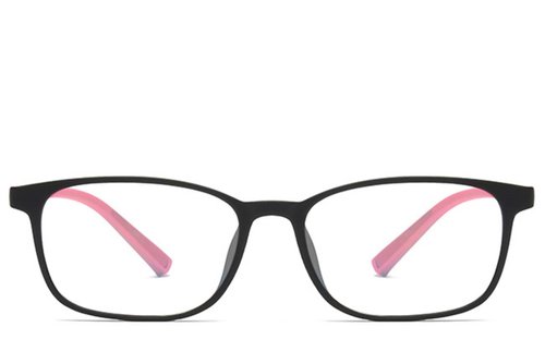 Lunettes rectangulaires roses TR90 pour enfants #BS0406-0349