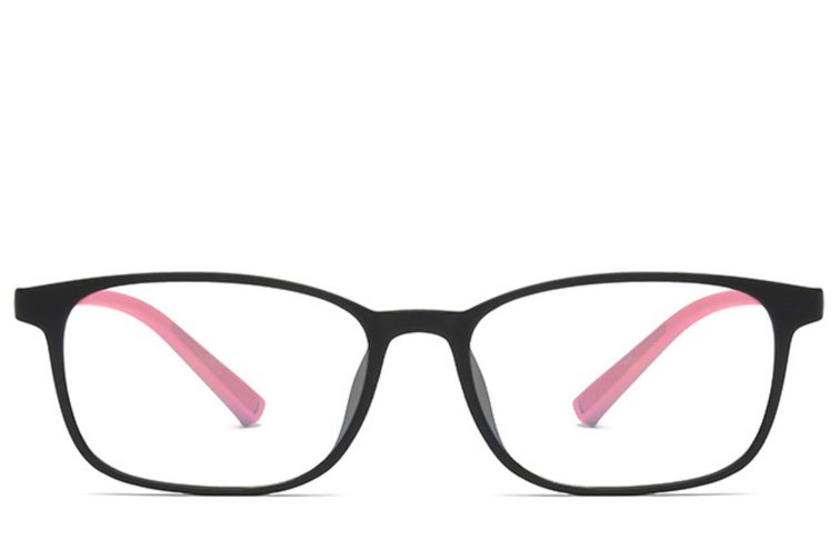 Gafas rectangulares TR90 rosas para niños #BS0406-0349