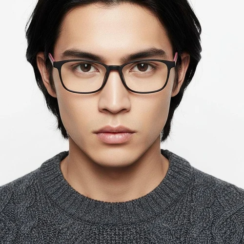 Gafas rectangulares TR90 rosas para niños #BS0406-0349