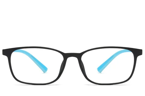 Lunettes rectangulaires bleues TR90 pour enfants #BS0406-0350