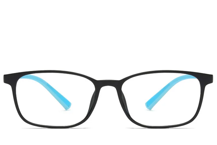Rechteckige blaue TR90-Kinderbrille #BS0406-0350