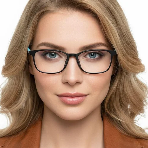 Lunettes rectangulaires bleues TR90 pour enfants #BS0406-0350