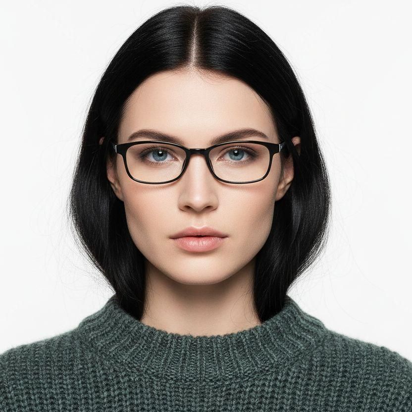 Rectangular Black TR90 Kids Glasses #BS0406-0352