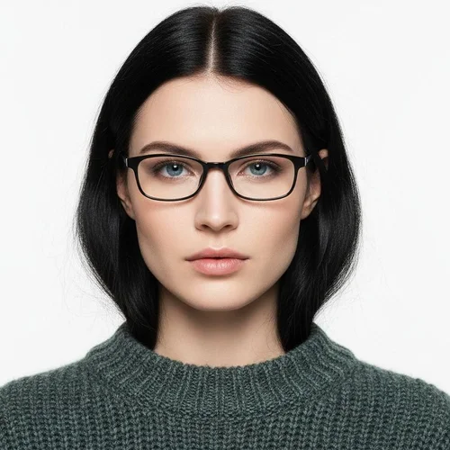 Lunettes rectangulaires noires TR90 pour enfants #BS0406-0352