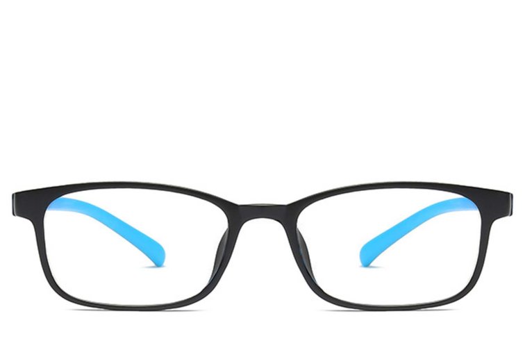 Rechthoekige blauwe TR90 kinderbril #BS0406-0354