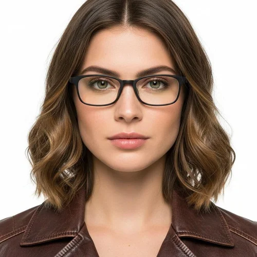 Lunettes rectangulaires violettes TR90 pour enfants #BS0406-0355