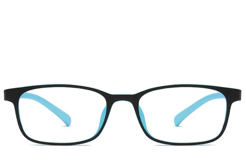 Lunettes rectangulaires bleues TR90 pour enfants #BS0406-0356
