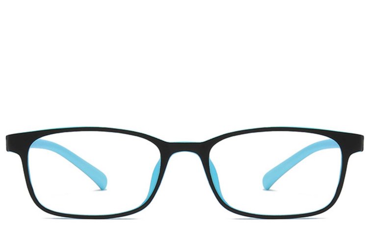 Rechteckige blaue TR90-Kinderbrille #BS0406-0356