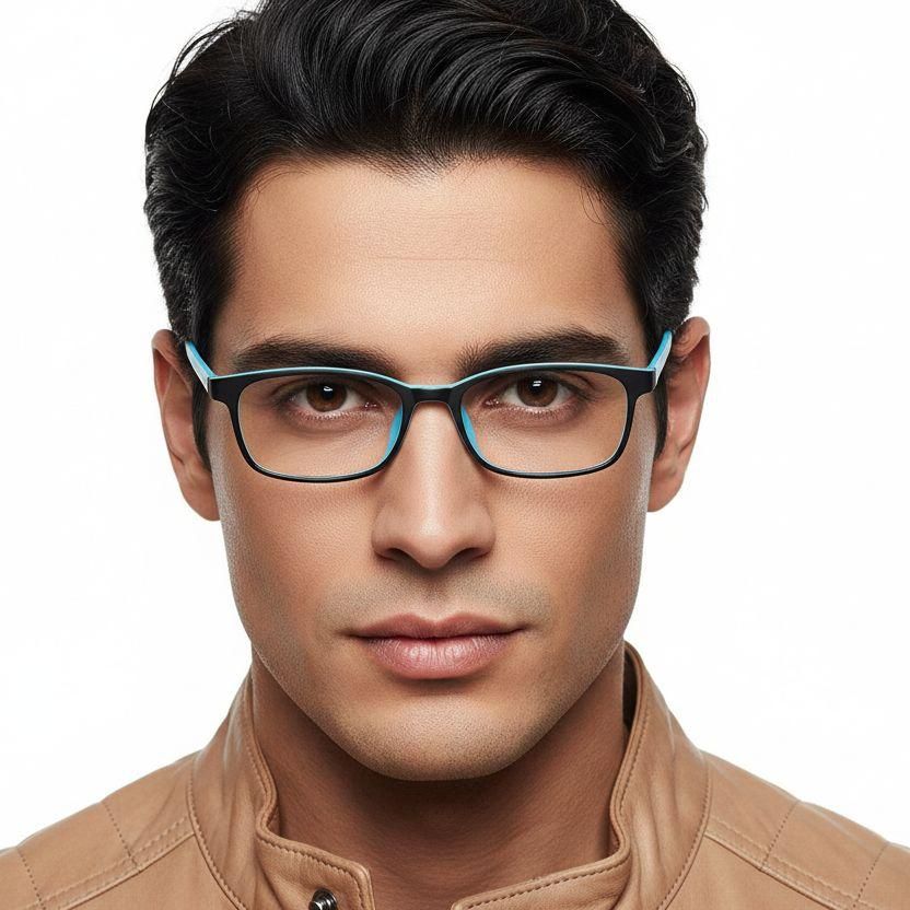 Rectangular Blue TR90 Kids Glasses #BS0406-0356