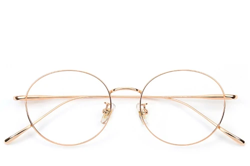 Lunettes ovales en titane rose #BS0406-0359