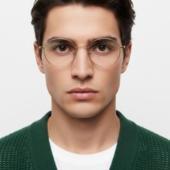 Gafas ovaladas de titanio rosa #BS0406-0359