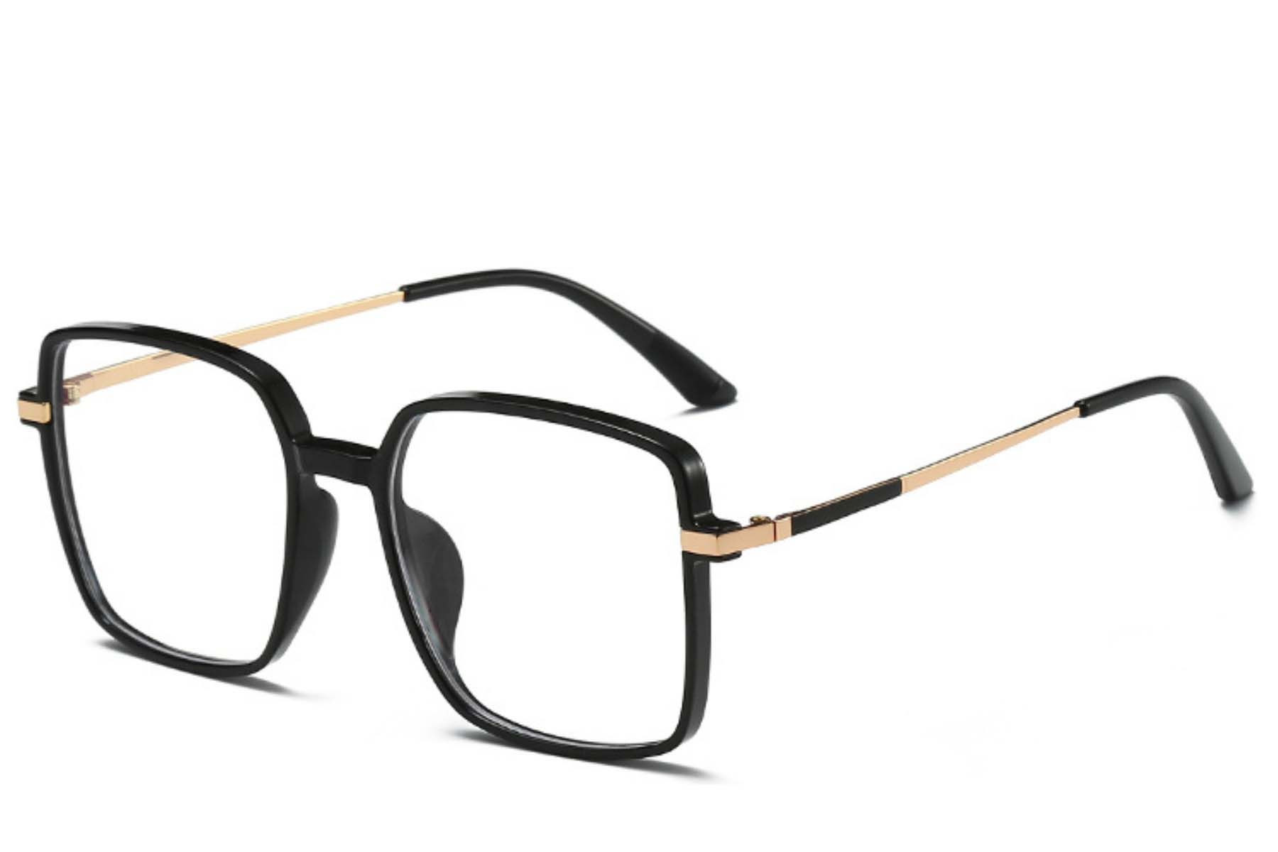 Gafas rectangulares negras TR90 #BS0406-0362