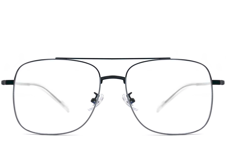 Aviator Grey Metal Glasses #BS0406-0367