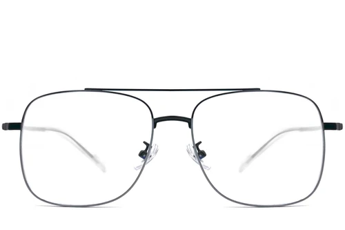 Aviator Grey Metal Glasses #BS0406-0367