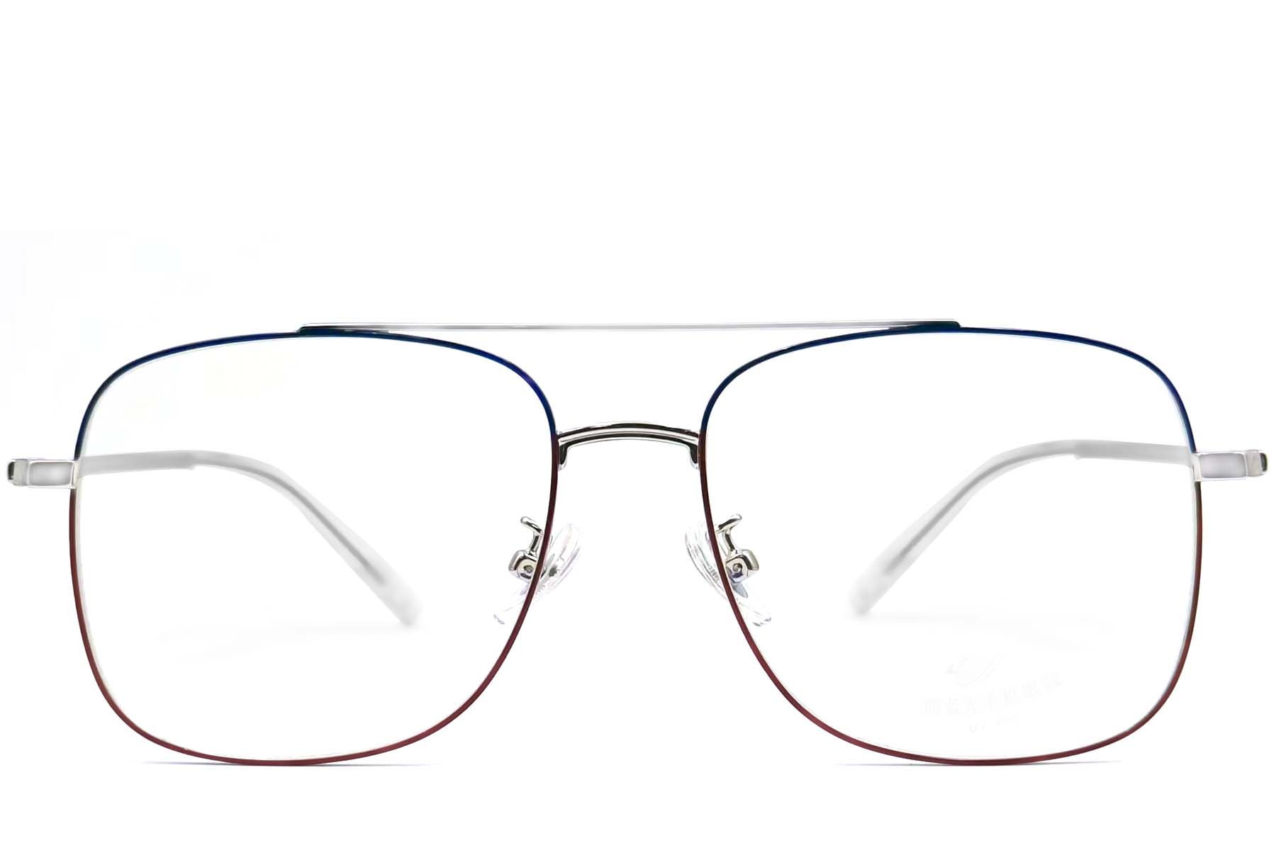 Gafas de metal azul aviador #BS0406-0369