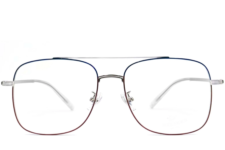 Aviator Blue Metal Glasses #BS0406-0369