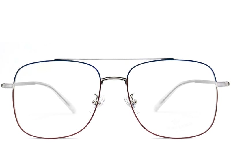 Aviator Blue Metal Glasses #BS0406-0369