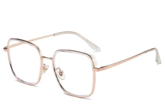 Rectangular Transparent Metal Glasses #BS0406-0370