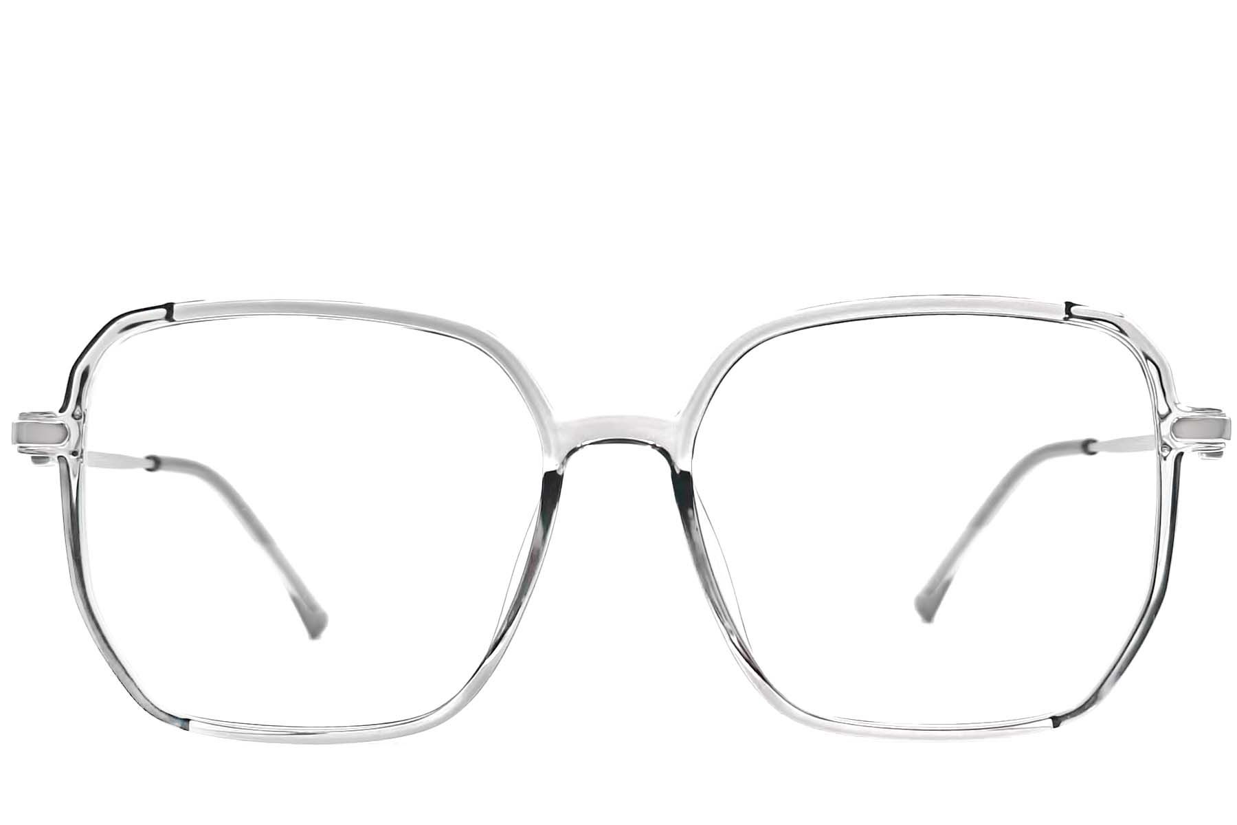 Geometrische graue TR90-Brille #BS0406-0375