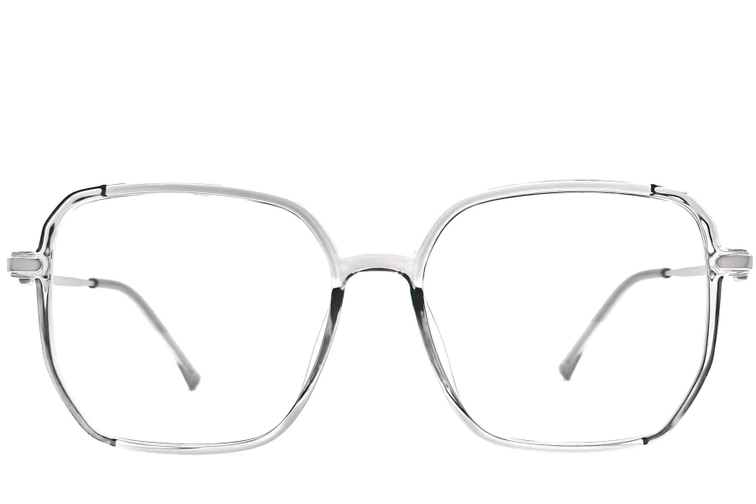Gafas geométricas grises TR90 #BS0406-0375