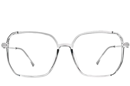 Lunettes géométriques grises TR90 #BS0406-0375