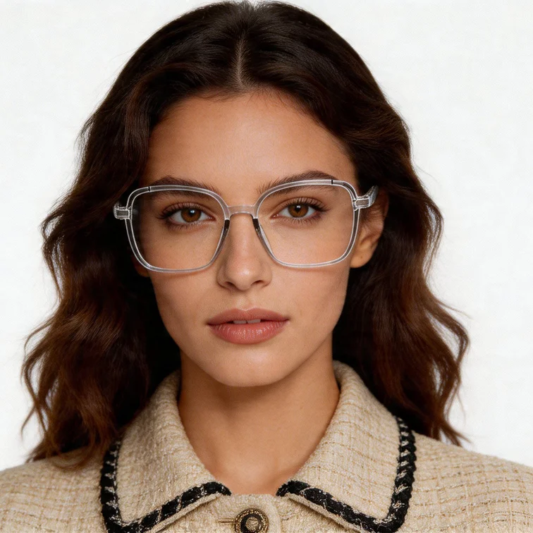 Geometric Grey TR90 Glasses #BS0406-0375