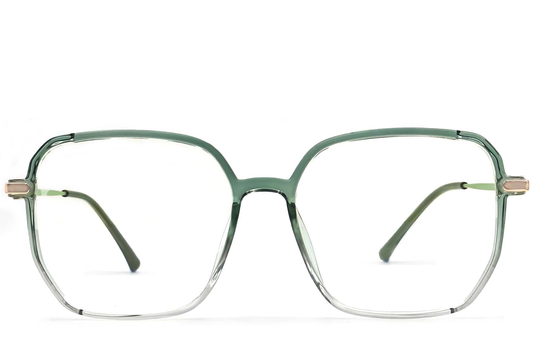 Gafas geométricas TR90 verdes #BS0406-0376