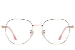 Geometric Pink Titanium Glasses #BS0406-0378