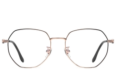 Geometric Black Titanium Glasses #BS0406-0379