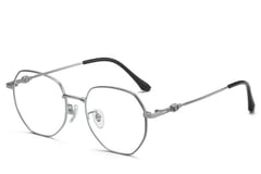 Geometric Silver Titanium Glasses #BS0406-0380