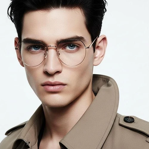 Gafas ovaladas de metal rosa #BS0406-0387