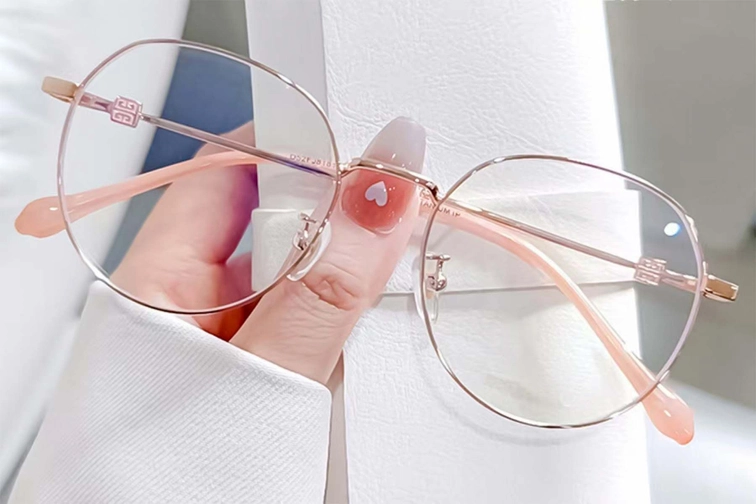 Ovale rosa Titanbrille #BS0406-0390