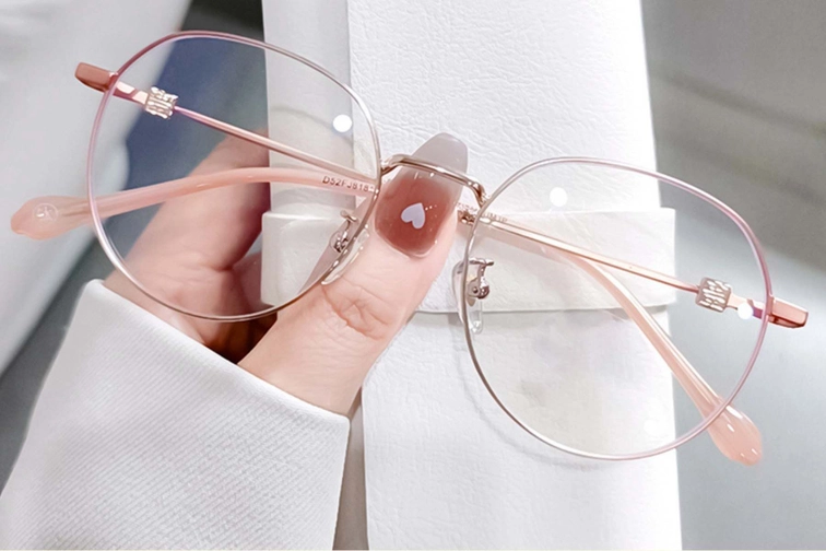 Ovale rosa Titanbrille #BS0406-0394