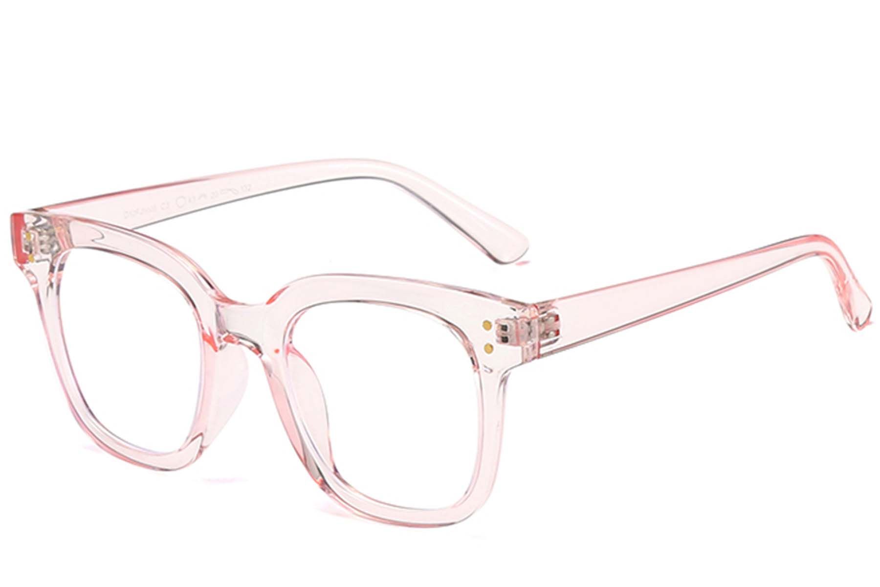 Gafas rectangulares TR90 rosas #BS0406-0396