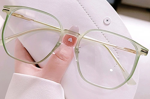 Lunettes géométriques vertes TR90 #BS0406-0426